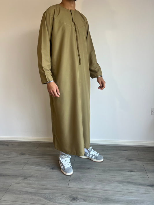 Emirati Thobe - Olive