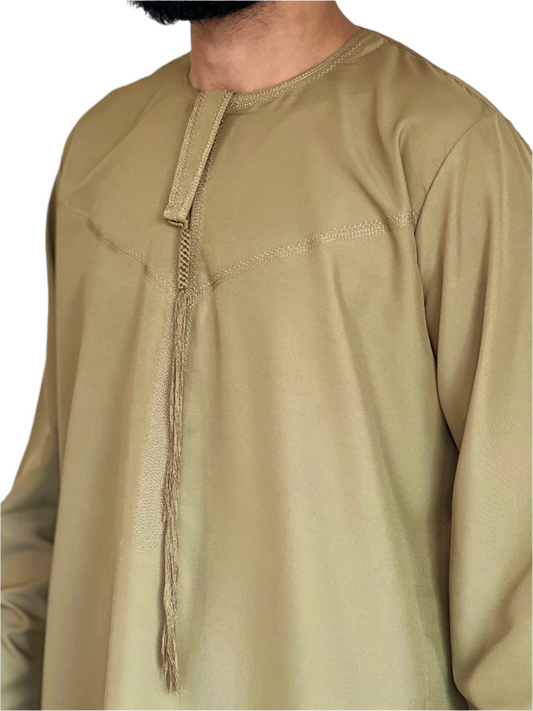 Emirati Thobe - Olive