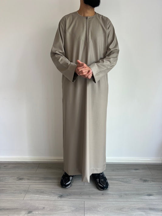 Premium Omani Thobe - Desert Beige
