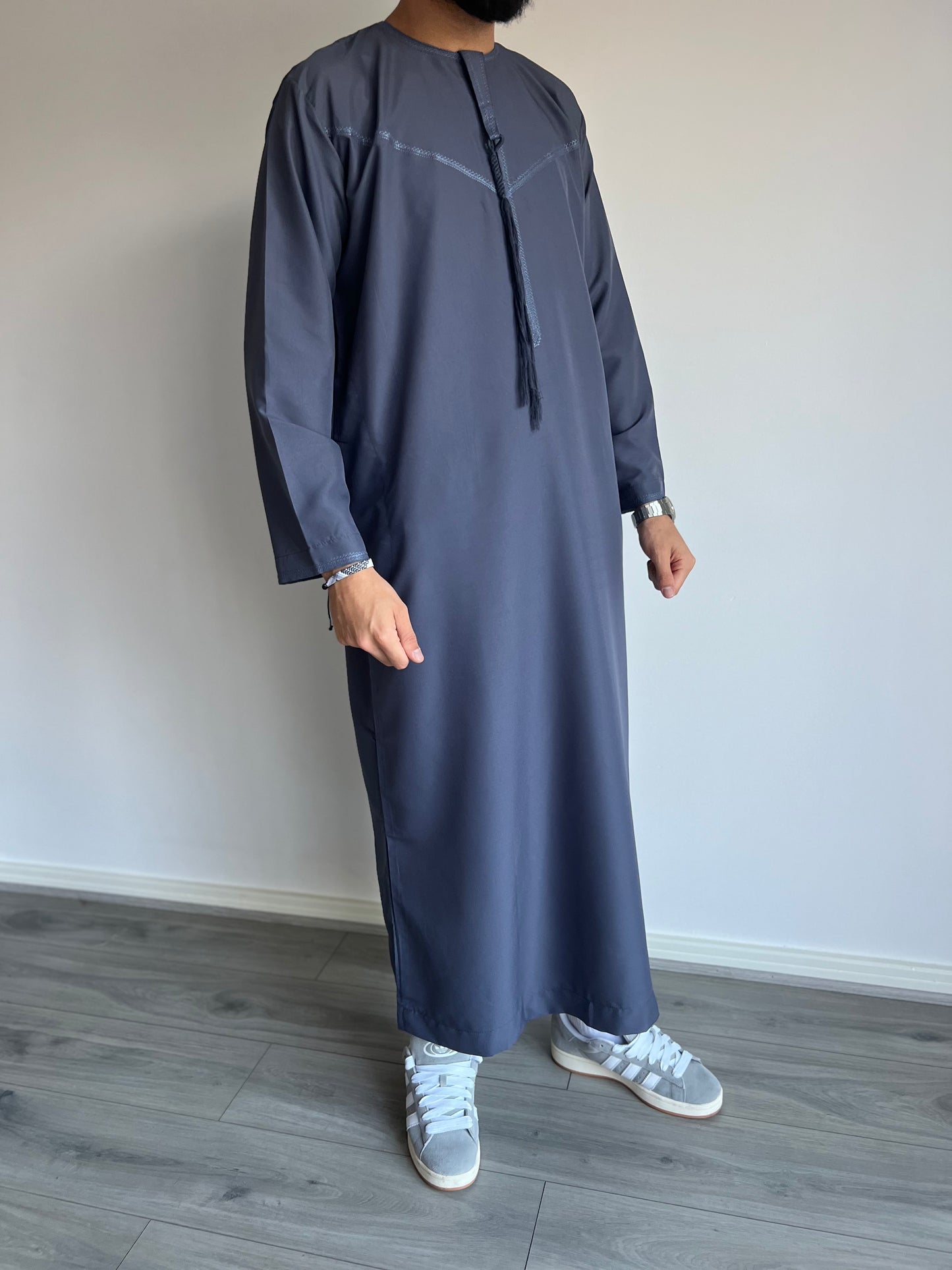 Emirati Thobe - Charcoal Blue