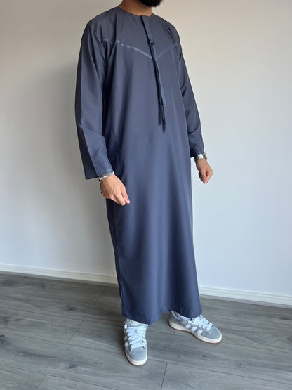 Emirati Thobe - Charcoal Blue
