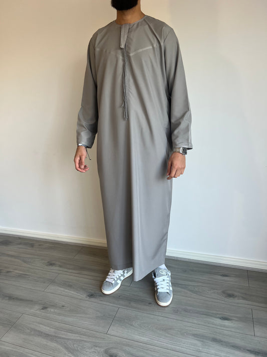 Emirati Thobe - Cool Grey