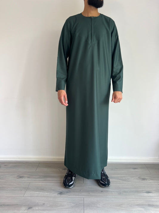 Premium Omani Thobe - Emerald Green